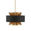 Product Image 9 for Oxenwood Black and Brass Wrought Iron Chandelier from Currey & Company