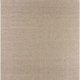 Birdie beige and teal machine woven rug with a flat weave, natural fiber look, and subtle color variation
