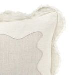 Product Image 5 for Tollo Applique Design Linen Blend Fabric Ivory Throw Pillow from Classic Home