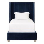 Product Image 2 for Chandler Blue Velvet Twin Bed from Essentials for Living