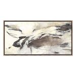Illumination IV By Matera painting displayed horizontally in walnut frame on white background