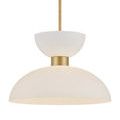 Product Image 6 for Zevio Antique Brass White Pendant from Currey & Company