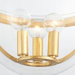 Product Image 2 for Malloy 3-Light Lantern - Vintage Gold Leaf from Hudson Valley