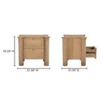 Product Image 15 for Treccia 2 Drawer Nightstand Oak from Moe's