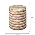 Product Image 4 for Interwoven Wood & Buffalo Bone Side Table from Jamie Young