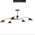 Product Image 3 for Serpa Black Chandelier from Currey & Company