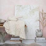 Product Image 3 for 9.25 Inches Stoneware Vase with Twisted Handles and Reactive Glaze, Cream Color from Creative Co-Op