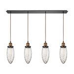Product Image 1 for Owen 4 Light Pendant In Oil Rubbed Bronze And Antique Brass from Elk Lighting