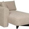 Lola Modular Sectional angled view showing the rounded left arm and seat cushions with two pillows