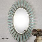 Product Image 2 for Uttermost Morvoren Blue Gray Oval Mirror from Uttermost