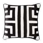 Product Image 1 for Ordella White/ Black Geometric Down Throw Pillow from Jaipur 