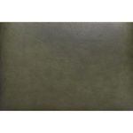 Detailed texture of olive green leather upholstery on the seat of the Eckersley Lounge Chair