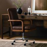 Product Image 2 for Lacey Brown Leather Desk Chair - Havana Brown from Four Hands