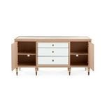 Product Image 8 for Sofia 3-Drawer & 2-Door Light Oak Wood Cabinet from Villa & House