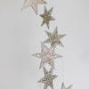 Product Image 3 for Sophie Silver Glitter Star Garland from Sullivans