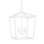 Product Image 3 for Denison White Wrought Iron Chandelier from Currey & Company
