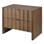 Product Image 1 for Finley Large Fluted Brown Sugar Oak Nightstand from Jamie Young