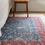 Product Image 4 for Yasha Floral Blue/ Red Rug from Jaipur 