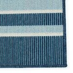 Product Image 3 for Devato Indoor/ Outdoor Striped Blue/ Cream Rug from Jaipur 