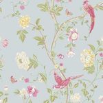 Product Image 1 for Laura Ashley Summer Palace Duck Egg Wallpaper from Graham & Brown