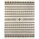 Product Image 3 for Black Patterned Stripe Rug from Four Hands