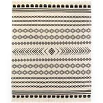 Product Image 3 for Black Patterned Stripe Rug from Four Hands