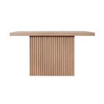 Product Image 1 for Vanna Slatted Pedestal Base Console Table In Natural Oak from Worlds Away