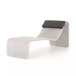 Paige Outdoor Woven Chaise Brushed Grey image 1