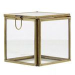 Product Image 1 for Pierre Demi Leaded Glass Box  Brass from Homart