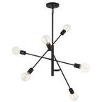 Top view of Bradley chandelier showing the canopy and chain linking to the adjustable rod