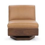 Product Image 2 for Myla Top Grain Leather Swivel Accent Chair from Classic Home