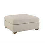 Product Image 1 for Reese Textured Oatmeal Performance Fabric Ottoman from Alder & Tweed
