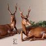 Product Image 1 for Uttermost Buck Wood Tone Statues, Set/2 from Uttermost