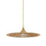 Product Image 1 for Costa Mesa Vintage Gold Leaf 1-Light Pendant from Troy Lighting