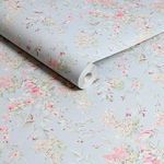Close-up of rolled Chelsea wallpaper showing matte texture and detailed floral print