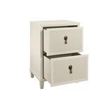 Product Image 1 for Two Drawer Side Table With Fluted Drawer Fronts from Worlds Away
