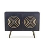 Product Image 3 for Nubian Ebony Mango Wood Sideboard With Antique Brass Accents from World Interiors