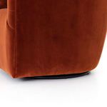 Hanover Round Swivel Accent Chair - Sapphire Rust image 3