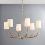 Product Image 5 for Webson 6-Light Chandelier - Aged Brass from Hudson Valley