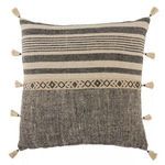 Product Image 4 for Ikal Stripes Beige/ Dark Gray Throw Pillow 18 inch from Jaipur 