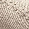 Close-up of woven stripe detail showcasing intricate knitting and textured cotton fabric
