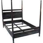 Product Image 1 for Venice Hand Rubbed Black Queen Bed from Noir