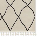 Product Image 4 for Treble Moroccan Trellis Ivory/ Black Rug - 10' x 14' from Jaipur 