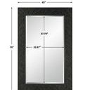 Product Image 1 for Everest Satin Black Mirror from Uttermost