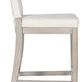 Side profile highlighting the thickness of the cushion and subtle curve of the backrest on Juliet Performance Stool