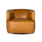 Product Image 12 for Mila Upholstered Ontario Camel Leather Swivel Chair from Four Hands
