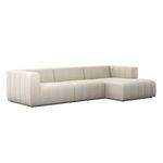 Product Image 2 for Langham 3-Piece Right Chaise Channeled Sectional from Four Hands
