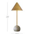 Product Image 8 for Journey Natural & Brass Cordless Table Lamp from Currey & Company