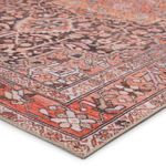 Product Image 10 for Chariot Indoor / Outdoor Medallion Orange / Dark Gray Area Rug from Jaipur 