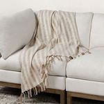 Product Image 5 for Linna 100% Cotton Ivory 50"x70" Throw Blanket from Classic Home Furnishings